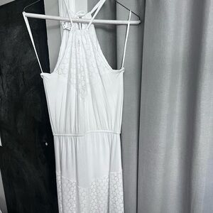 White maxi dress